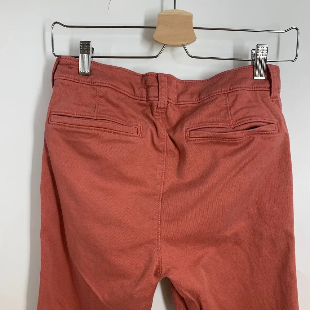 Abercrombie Kids Slim‎ Pants Coral Red Chino Casual Boys Size 15/16